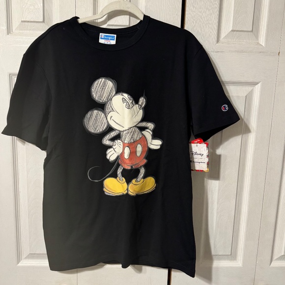 Champion Heavy Weight Disney Sketched Mickey Mouse T-Shirt - Large - NWT - Picture 1 of 6
